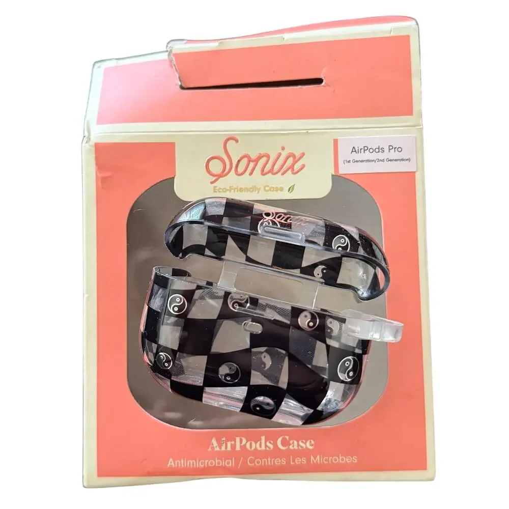 Sonix AirPods Pro Black Checkered Case NEW